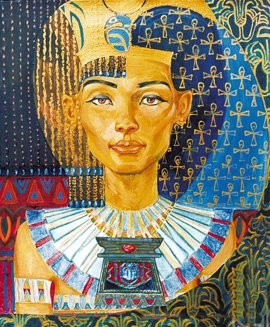 Fattah Hallah Abdel 1970 | pintor simbolista | Tocar Egipto