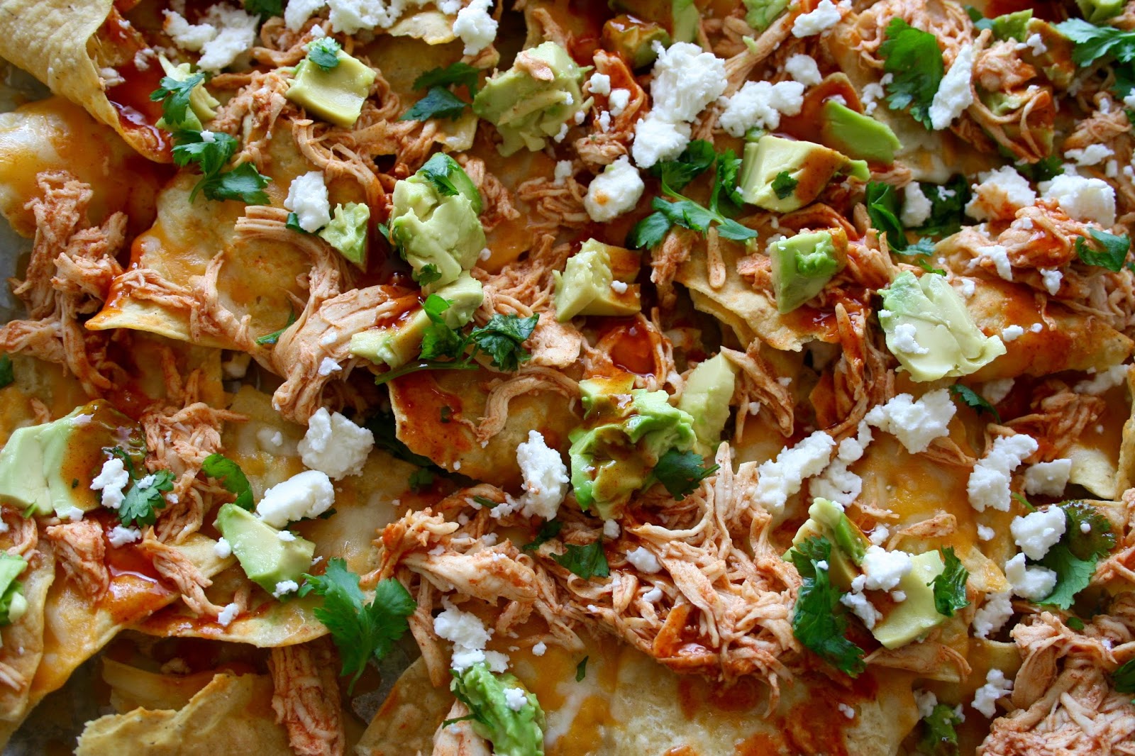 Chicken Enchilada Nachos