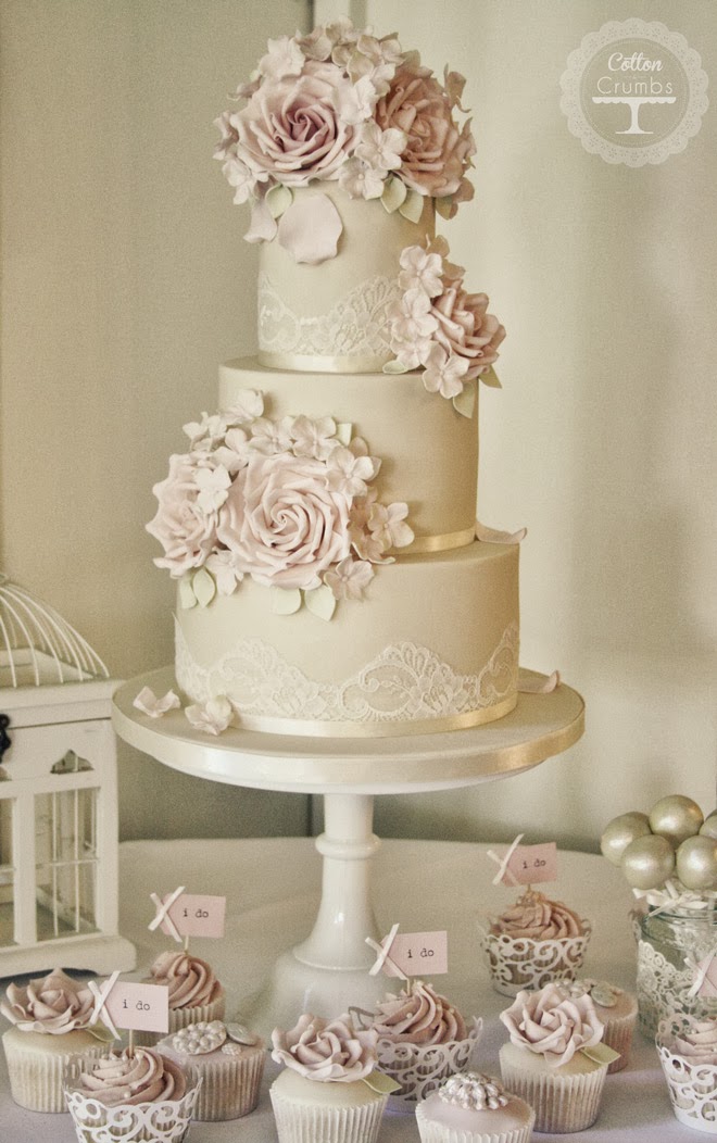 Gorgeous Lace  Wedding  Cakes  Belle The Magazine