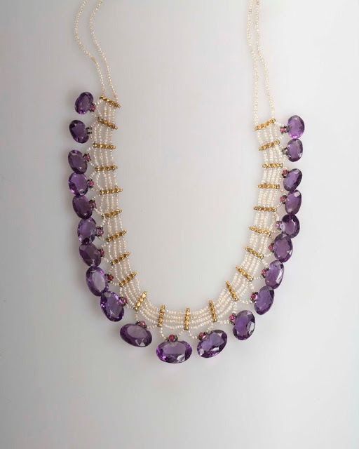 Pearls and Amethyst Necklaces