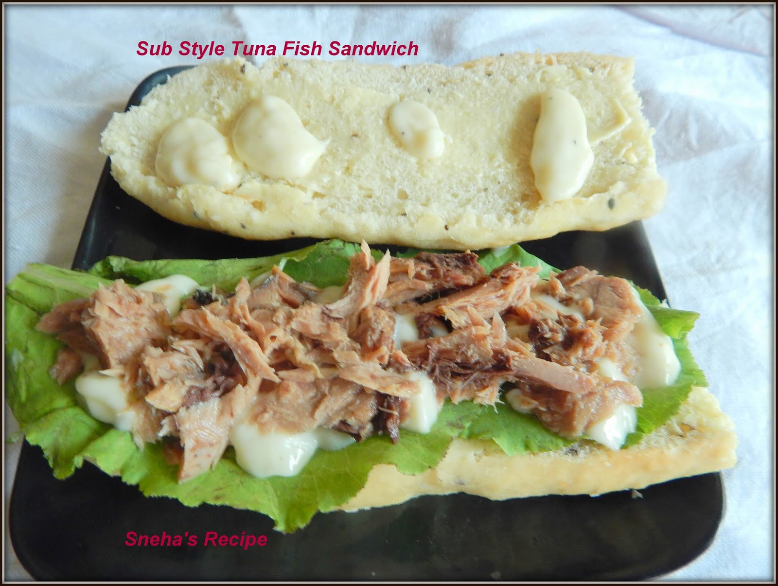 Sub Style Tuna Fish SandwichFishFriday Sneha's Recipe