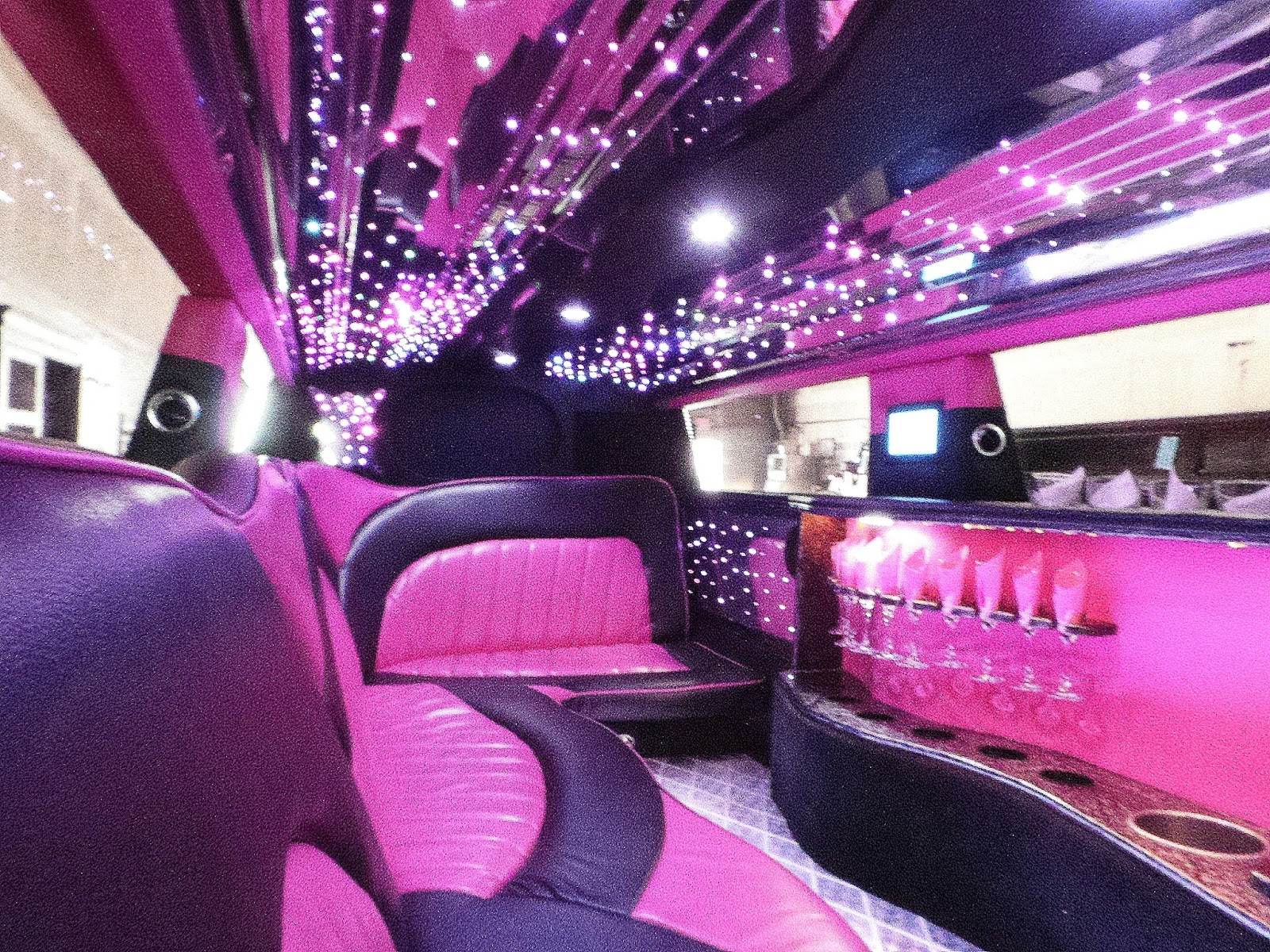 Luxury Limousines and Party Buses "Sweet 16 Pink limo Bliss"