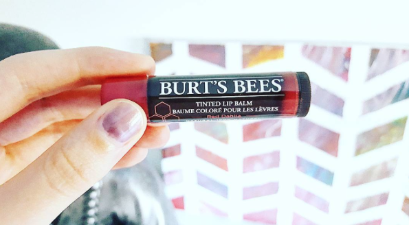 Burt's Bees Tinted Lip Balm in Red Dahlia review