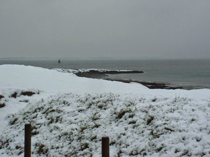 La pointe de Kervoyal sous la neige en hiver!