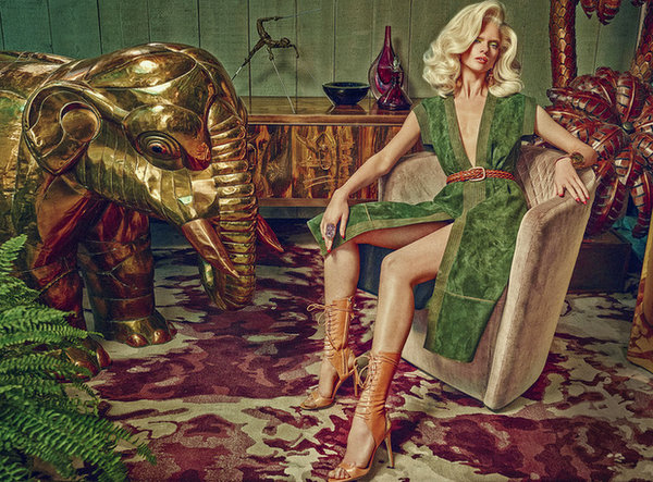 © Sandrine Dulermo and Michael Labica | How To Spend It (Financial Times) - Seventies-inspired suede and retro interiors