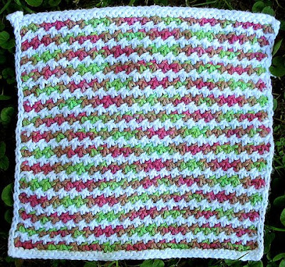 Knot Stitch Dishcloth Pattern