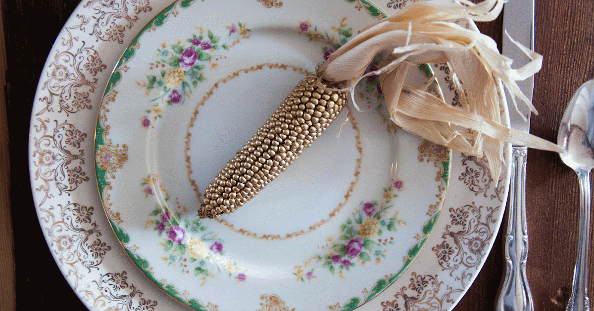 Something Vintage Rentals: DIY Tutorial-- Gold Indian Corn