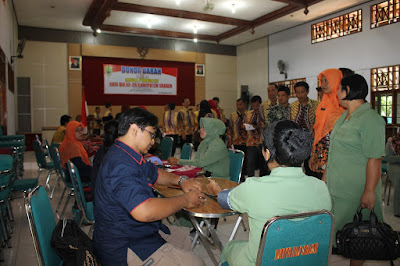 KODIM SRAGEN RAMAI – RAMAI DONOR DARAH MEMPERINGATI HARI IBU KE-89