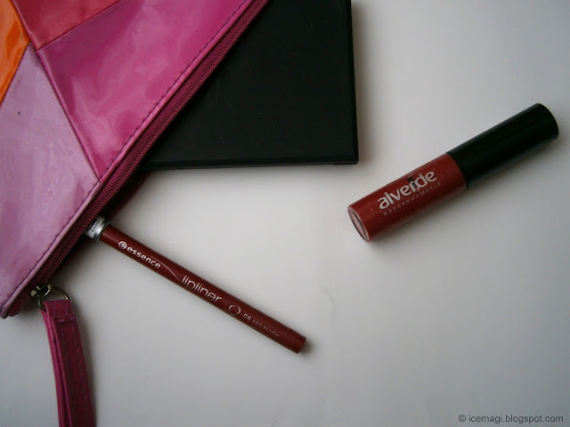 Alverde liplaquer & Essence lip liner Alverde liplaquer & Essence lip liner