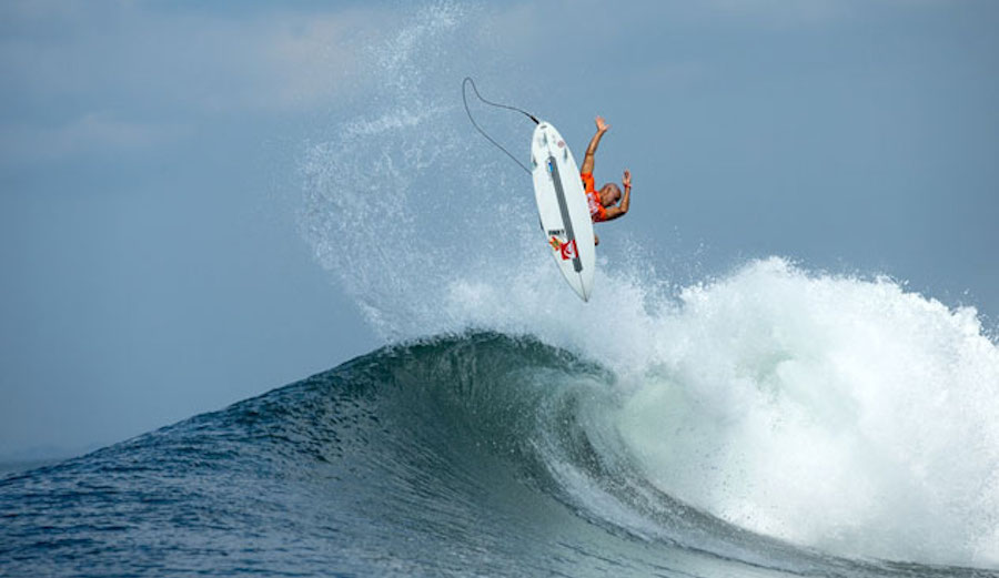 Kelly Slater in Padang Padang 2020 Big September Swell
