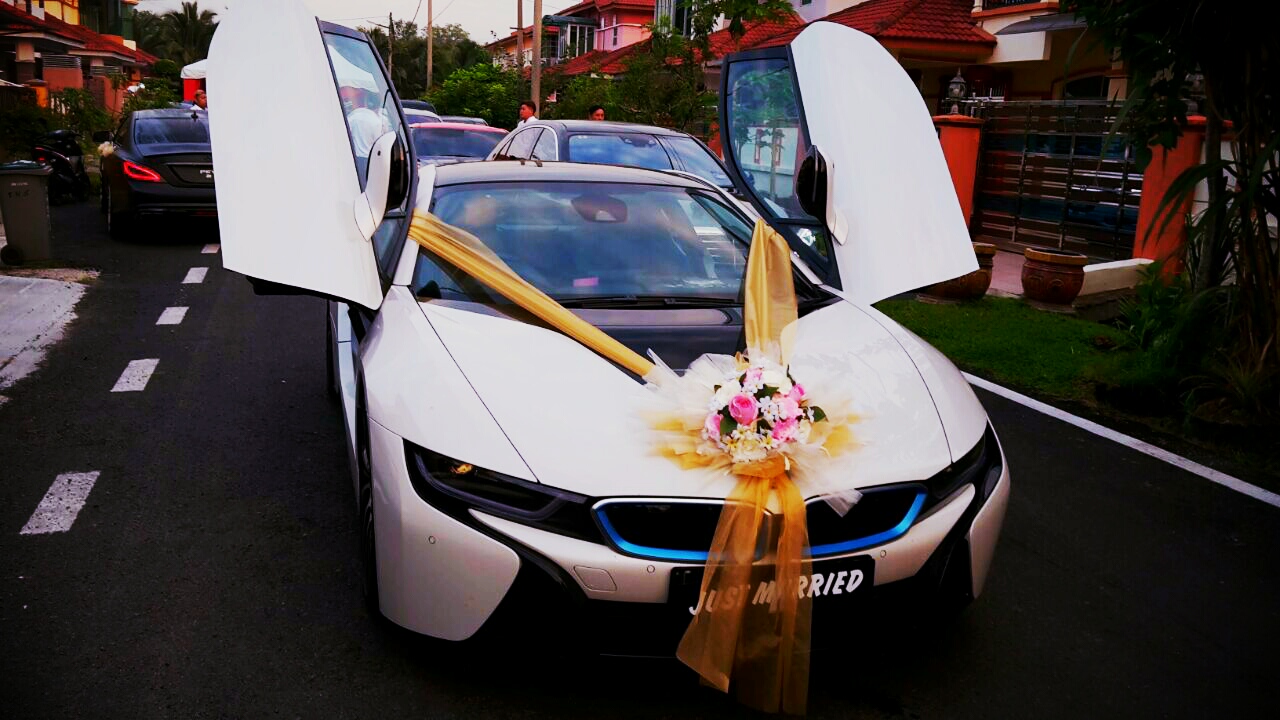 RedOrca Malaysia Wedding and Event Car Rental BMW i8 wedding car