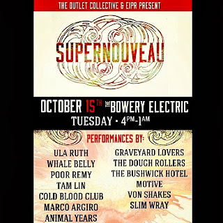 Cold Blood Club, Marco Argiro, The Bushwick Hotel, Graveyard Lovers (etc.) Play CMJ Showcase at Bowery Electric Tomorrow Night