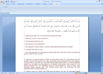 How to Isntall and use AlQuran in Word v2.2