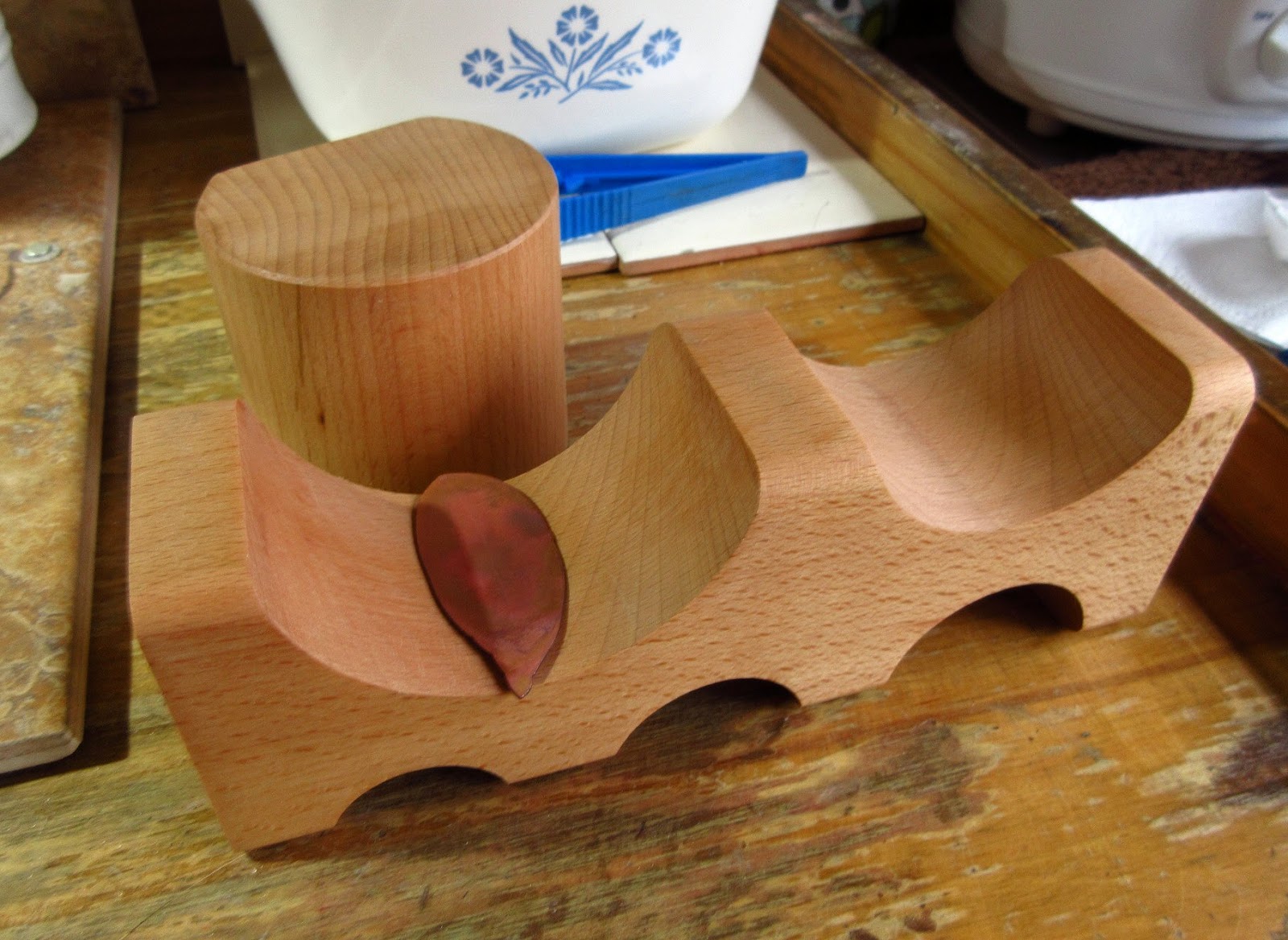 New Earrings Using Patterned Bronze Sheet