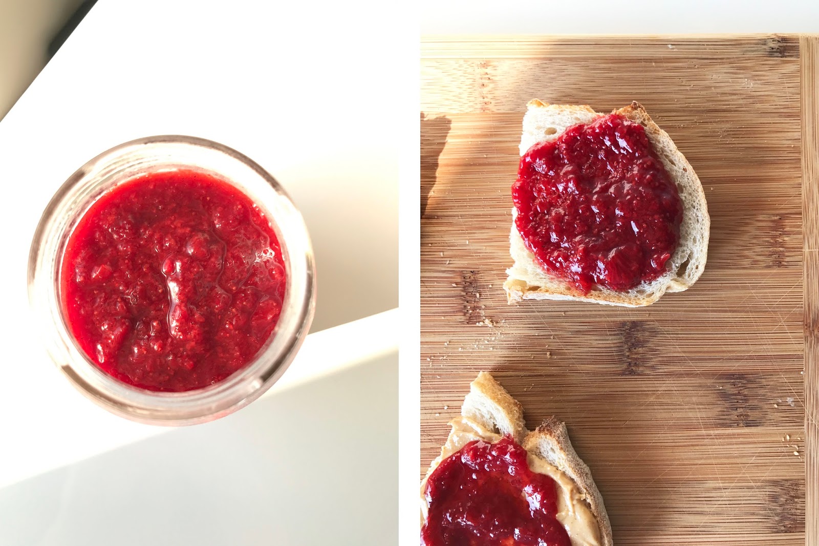 strawberry quick jam | sevengrams