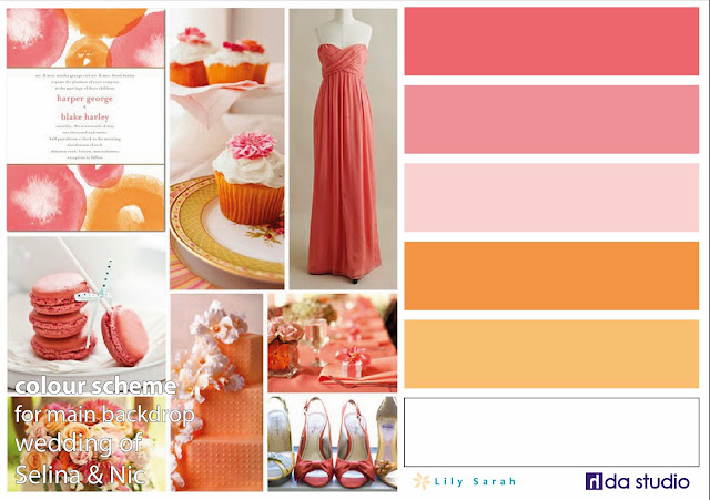 Wedding colour scheme by Lily Sarah