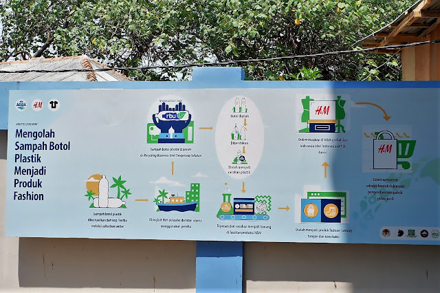 sampah botol plastik menjadi produk fashion siap pakai