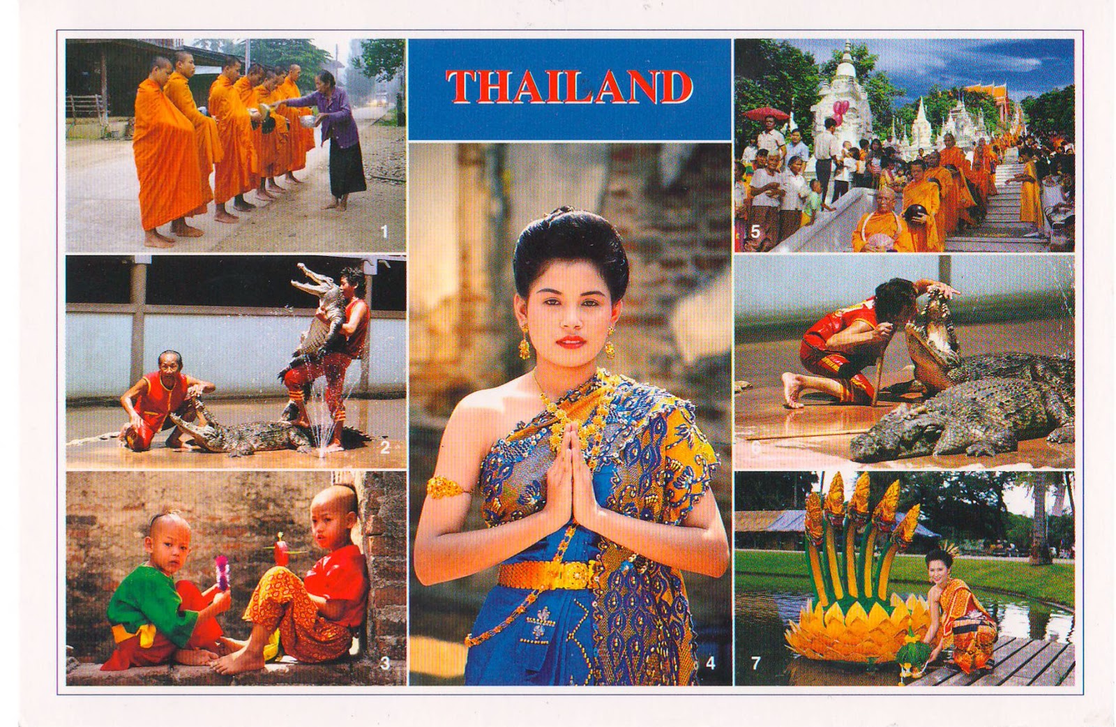One postcard, One world Postcard from Thailand "Sowasdee"