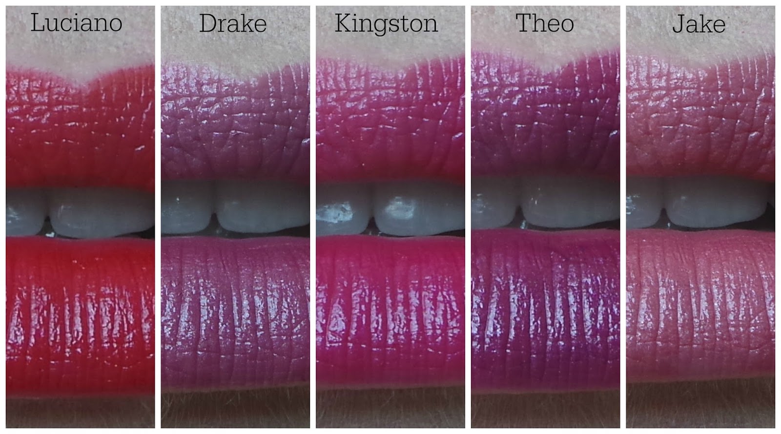 Tom Ford Lips and Boys swatches
