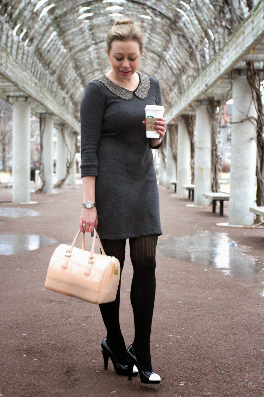 Cupcakes & Couture: What I Wore: Embellished Peter Pan Collar