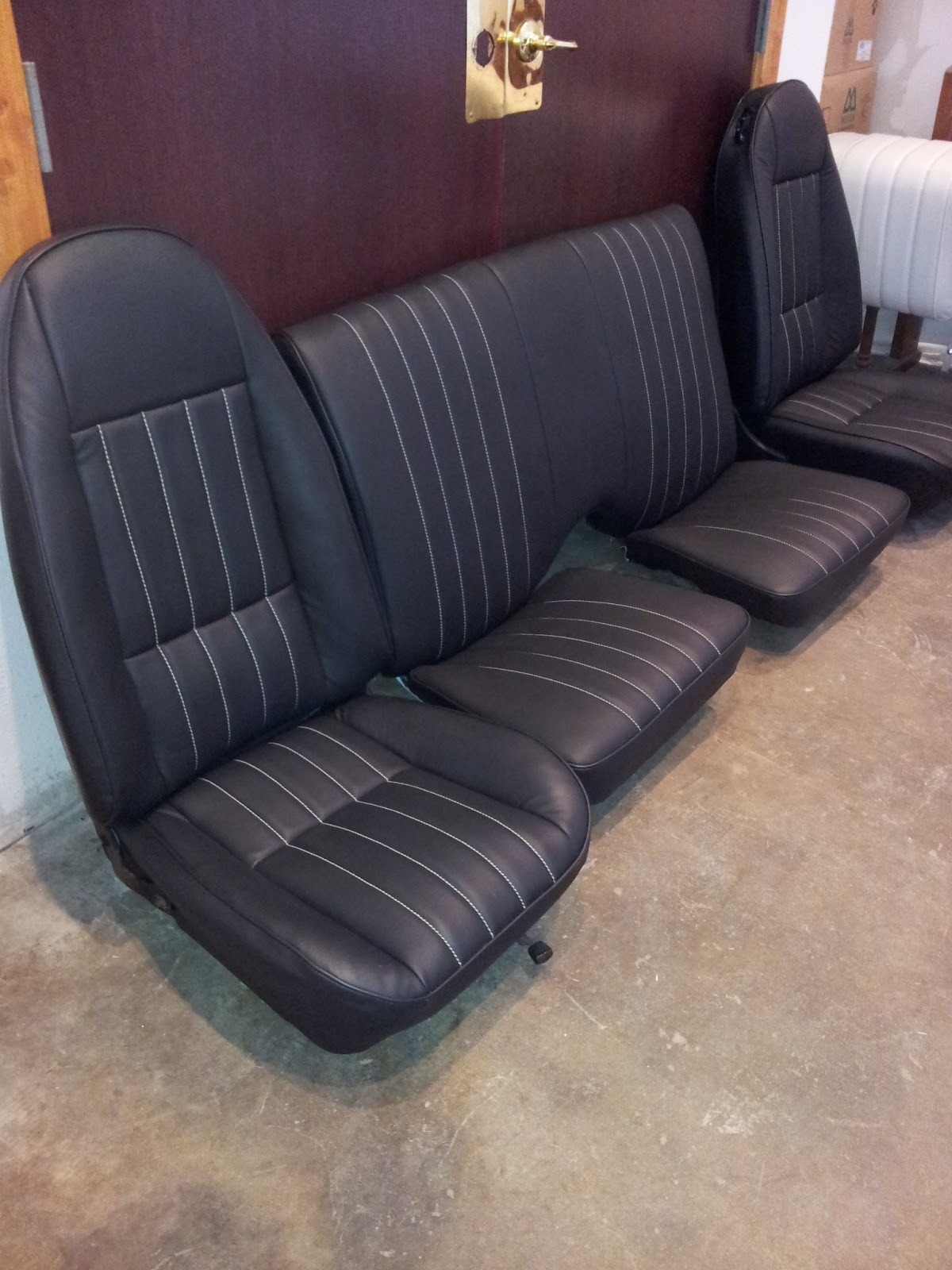 Homestyle Custom Upholstery and Awning Custom Camaro Seats With