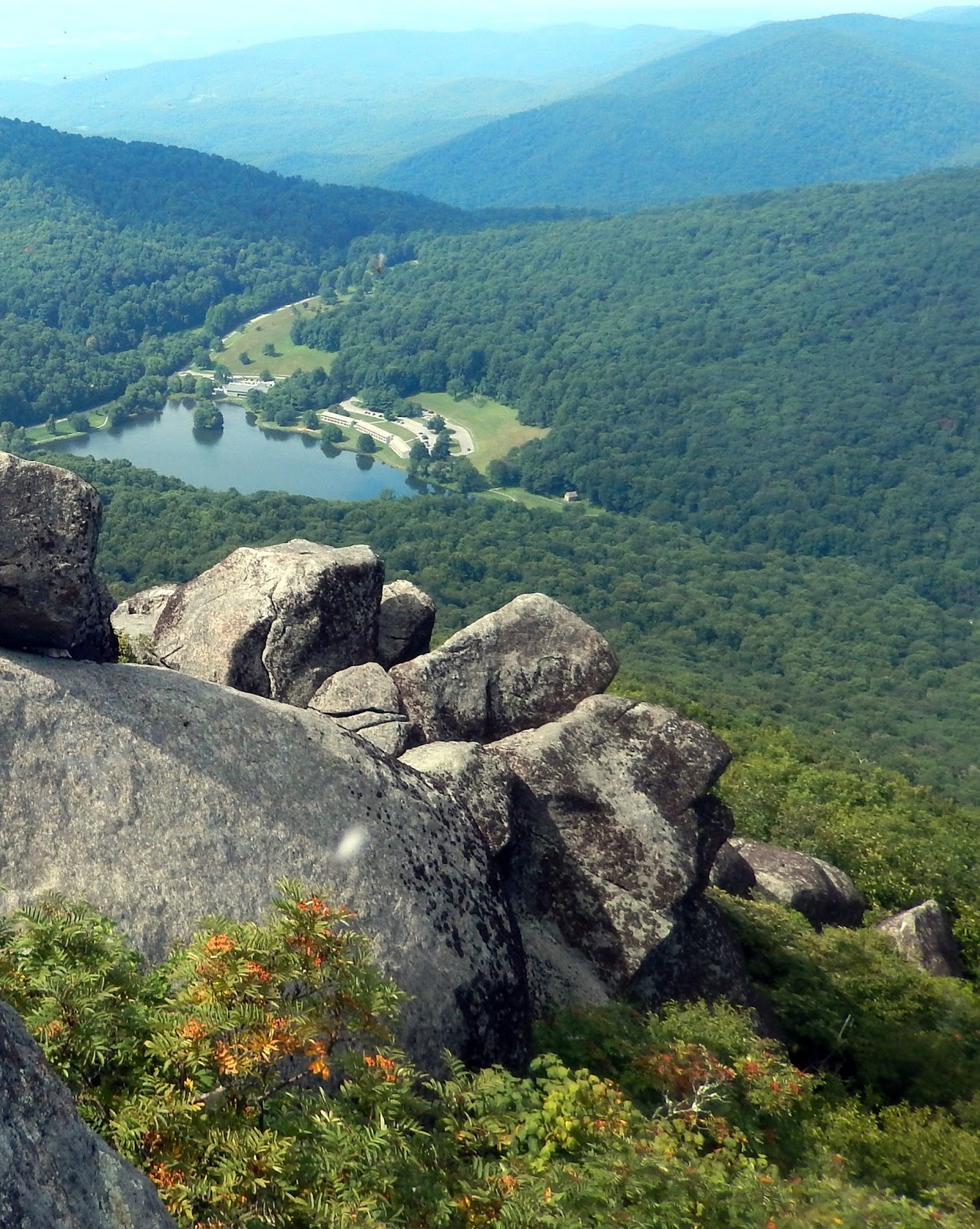 Hiking with a Fat Bald White Guy: Peaks of Otter - Sharp Top Mountain