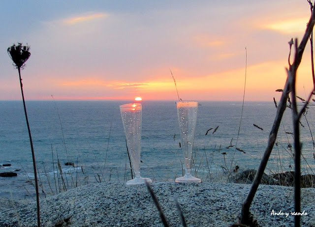 Puesta de sol en la Costa de la muerte