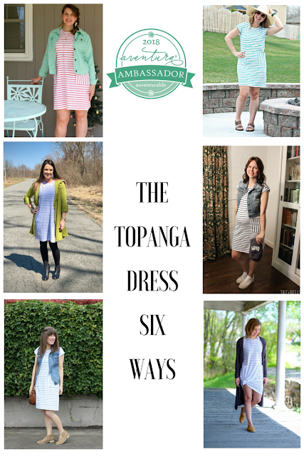 The Topanga dress is perfect for throwing on with canvas tennis shoes or flip flops for running errands or you could dress it up with a colorful scarf and wedge sandals for a date night.