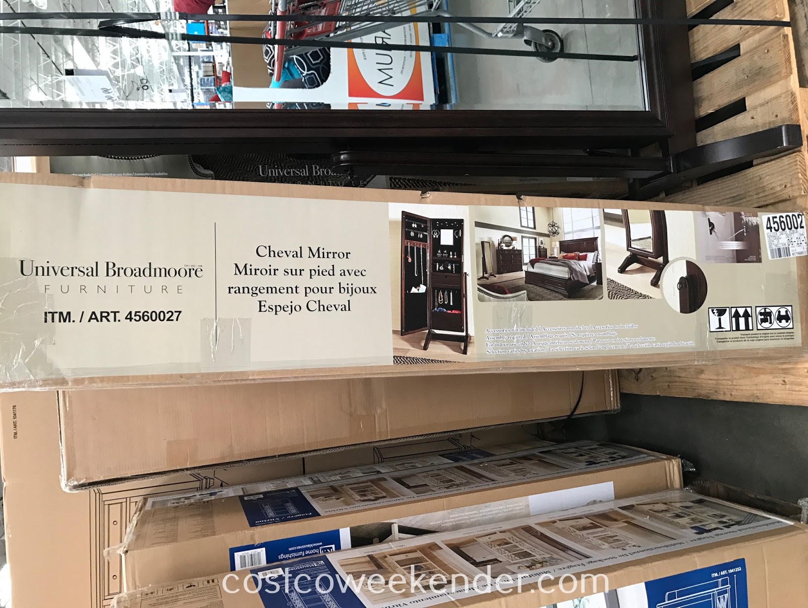 Universal Broadmoore Cheval Mirror Costco Weekender
