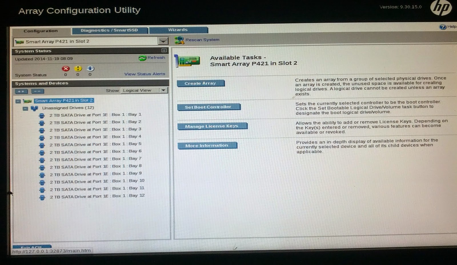 Tutorial konfigurasi RAID 5 di HP DL380G8 dengan HP DAS seri D2600 ...
