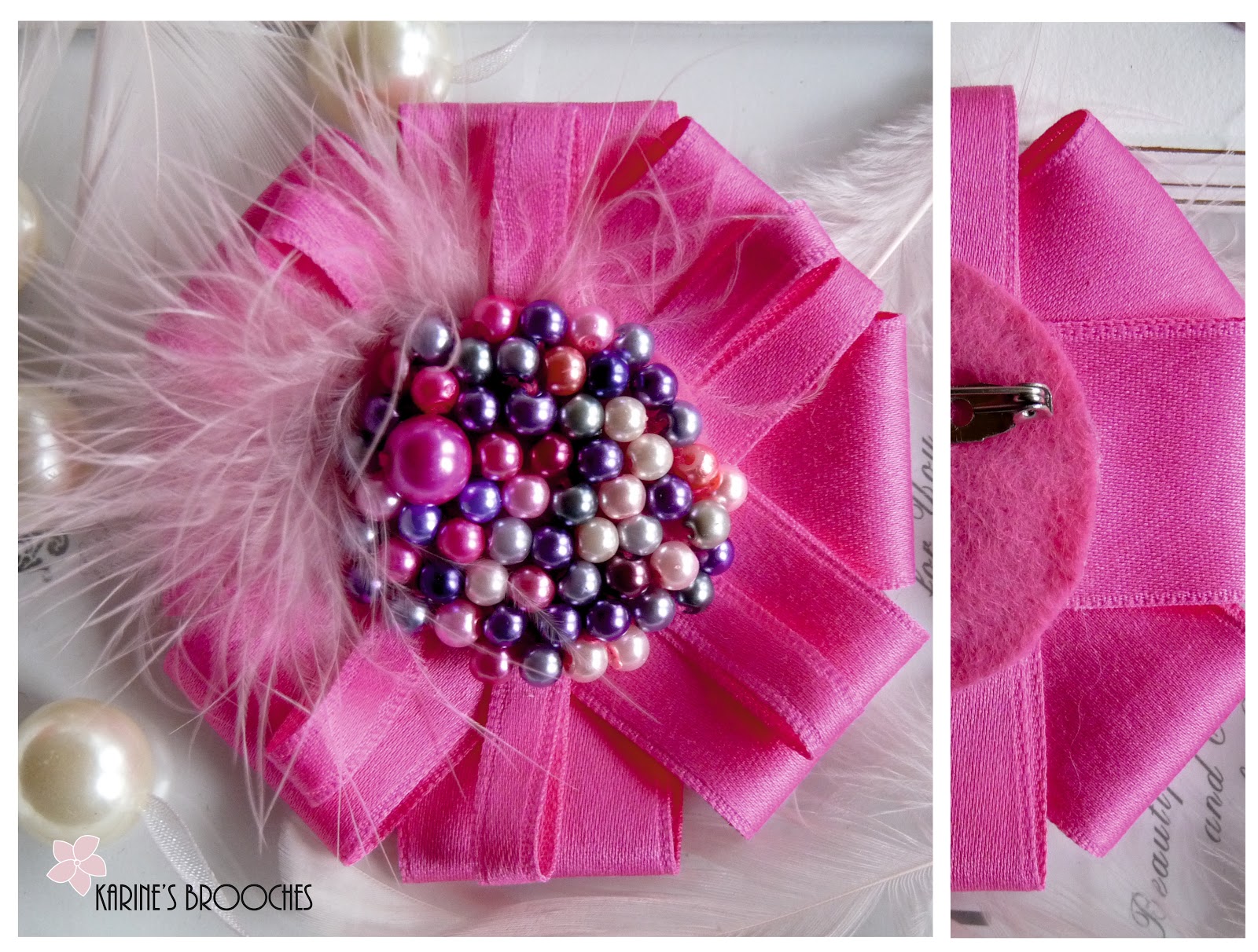 Beautiful Satin Ribbon Brooch