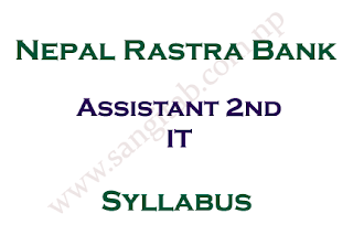 Nepal Rastra Bank Syllabus Assistant 2nd IT