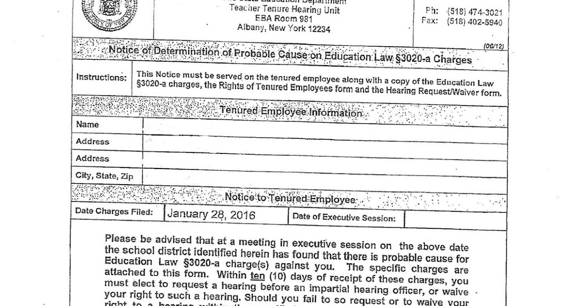 NYC Rubber Room Reporter and ATR CONNECT NYSUT Changes To Tenure and