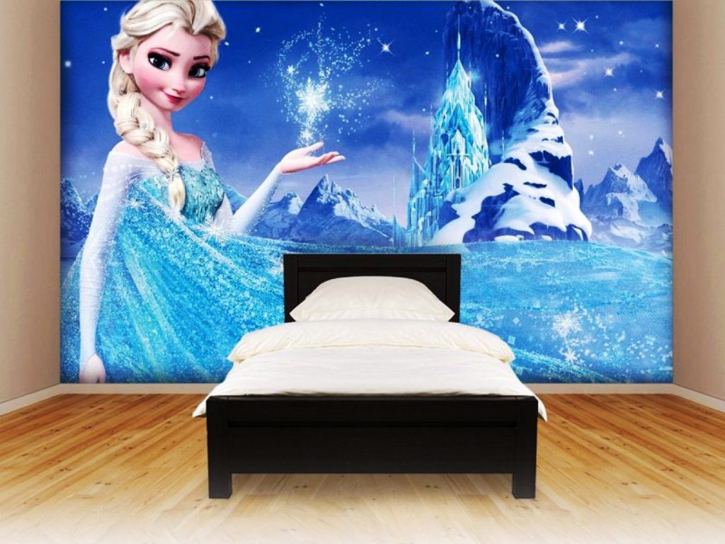 Desain Kamar Tidur Anak Perempuan Minimalis Tema Frozen