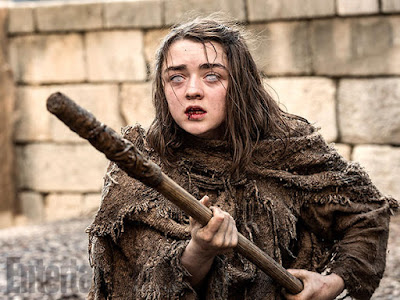 Maisie Williams stars as Arya Stark in Game of Thrones Season 6