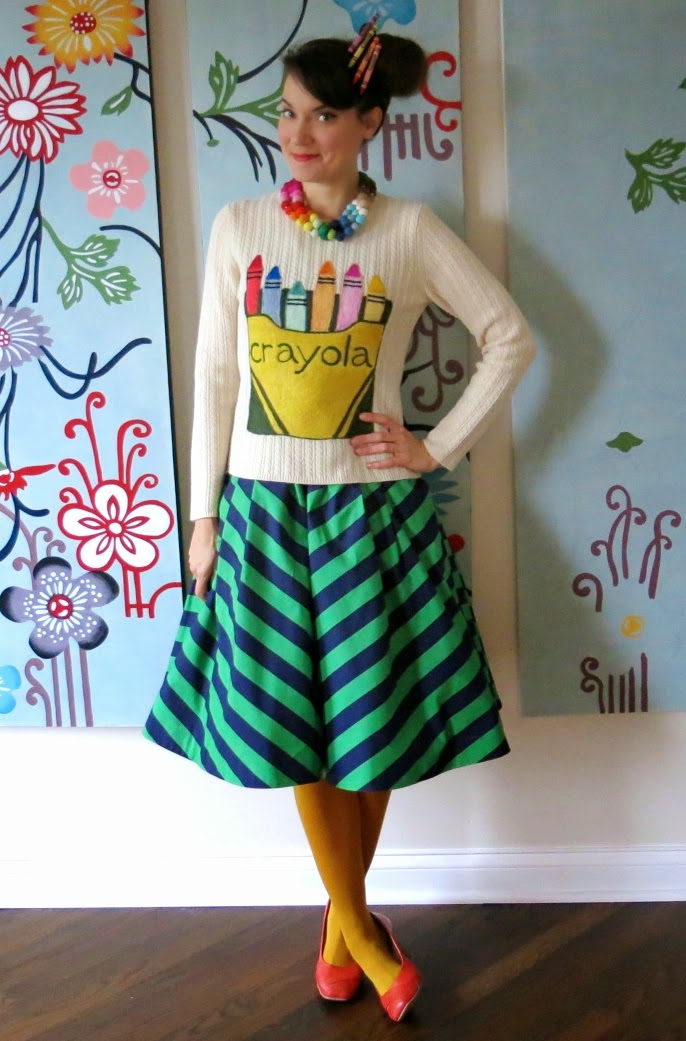 Cassie Stephens: DIY: A Crayola Sweater and a Giveaway!
