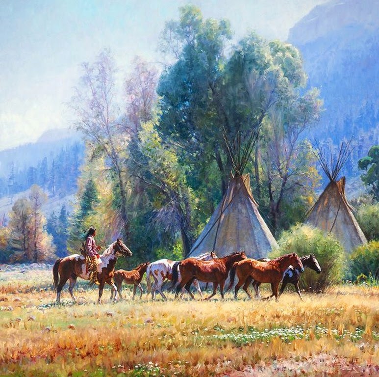 caballos-con-indios-en-paisajes