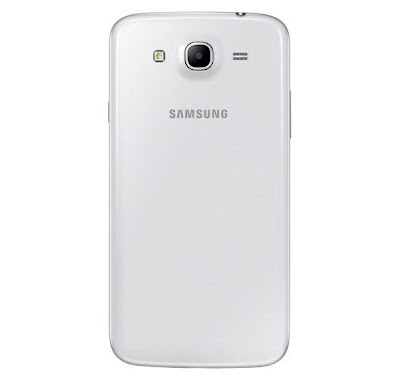 samsung galaxy mega white 6.3-inches smartphone rear view