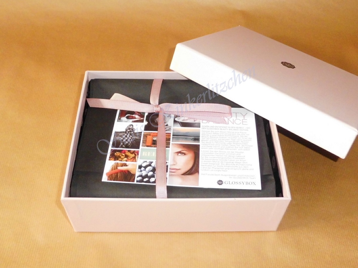 Susis Kinkerlitzchen Glossybox Oktober Beauty Balance
