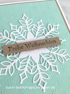 Idee für Produktpaket Flockengestöber, Stempelset Wintermärchen und Stanzen Schneegestöber sowie Samtpapier von Stampin' Up! Idee für Produktpaket Flockengestöber, Stempelset Wintermärchen und Stanzen Schneegestöber sowie Samtpapier von Stampin' Up!, jade lindgrün minzmakrone chili glitzerpapier winter weihnachten transparentpapier heißprägen demonstratorin in coburg
