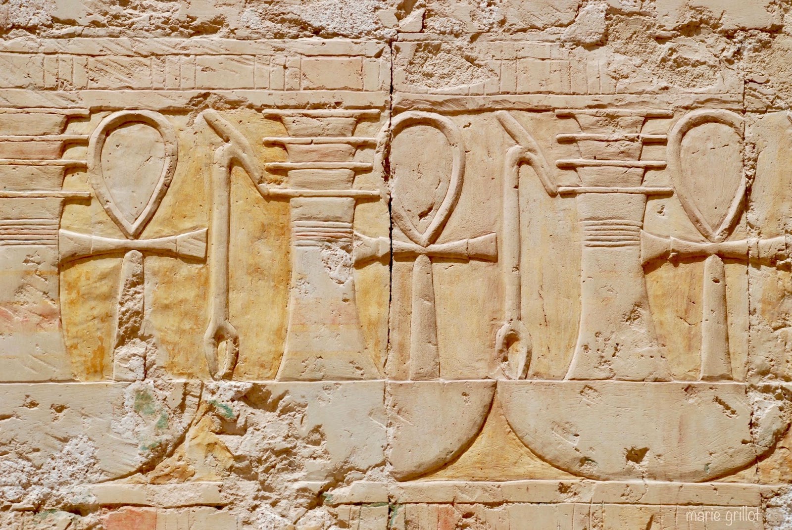 égyptophile: Un signe Ankh provenant de la demeure d'éternité d .