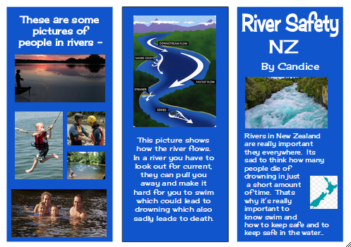 Candice: River Safety NZ Brochure