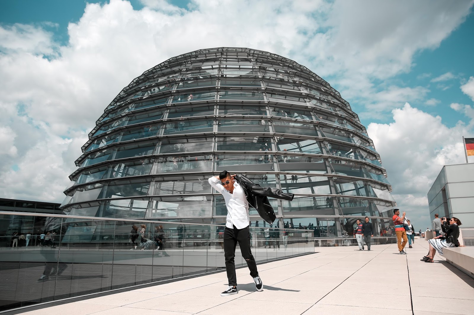 Leo Chan at The Reichstag Building Dome