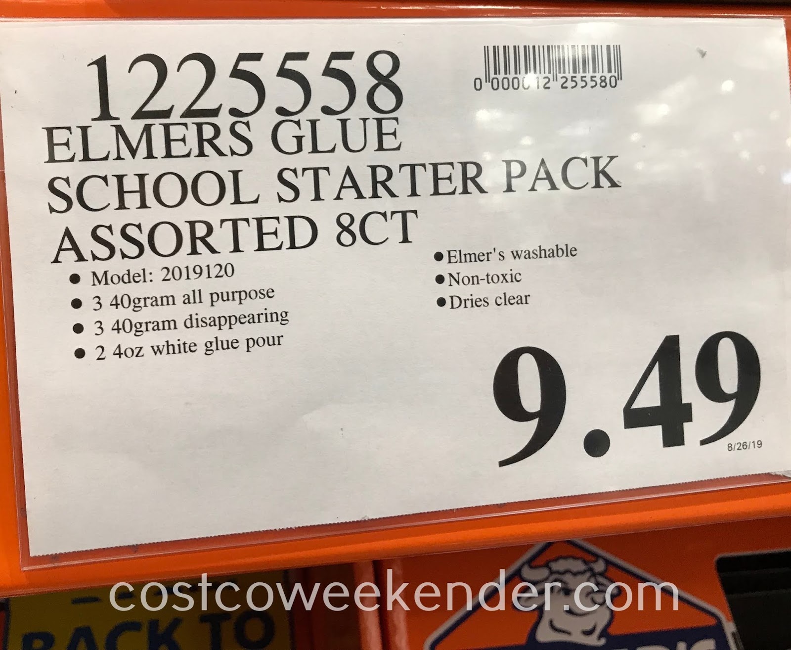 Elmer's Glue School Starter Pack Costco Weekender