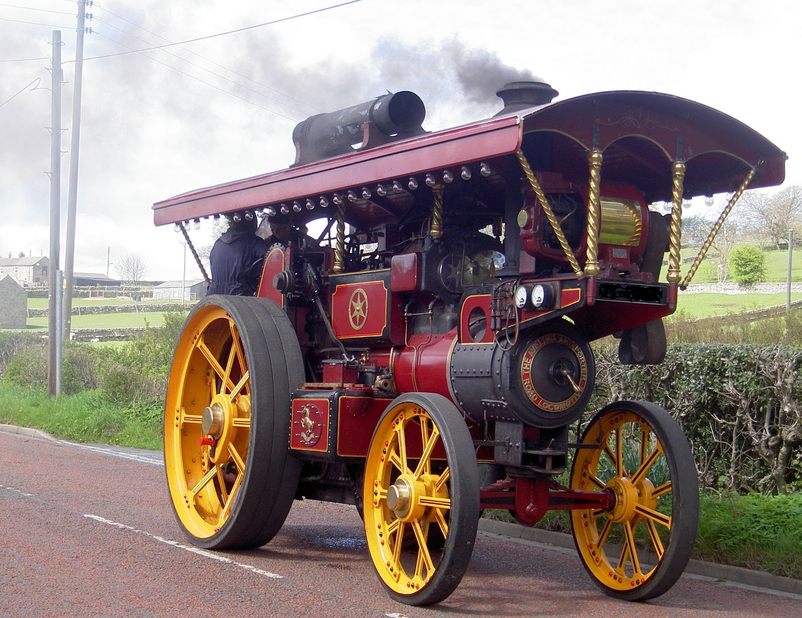 Heather in Cowshill Traction Engine