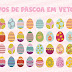 Ovos de páscoa em vetor para 2019