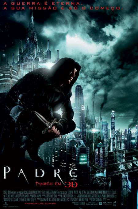 Em Padre a história gira em torno do lendário guerreiro Padre (Paul Bettany) que desde a última guerra vive na obscuridade junto com outros humanos oprimidos em cidades cercadas por paredes e governada pela igreja. Quando sua sobrinha (Lily Collins) é seqüestrada por um bando de vampiros assassinos, Padre quebra seus votos sagrados para iniciar uma busca obsessiva para encontrá-la antes que eles a transformem em um deles.