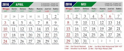 kalender umroh mei 2016