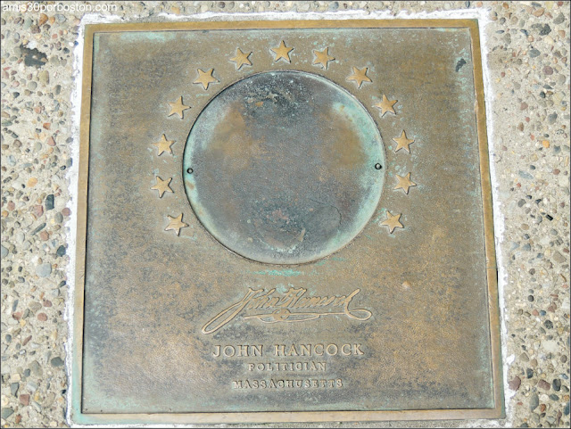Placa de John Hancock en Filadelfia, Pensilvania