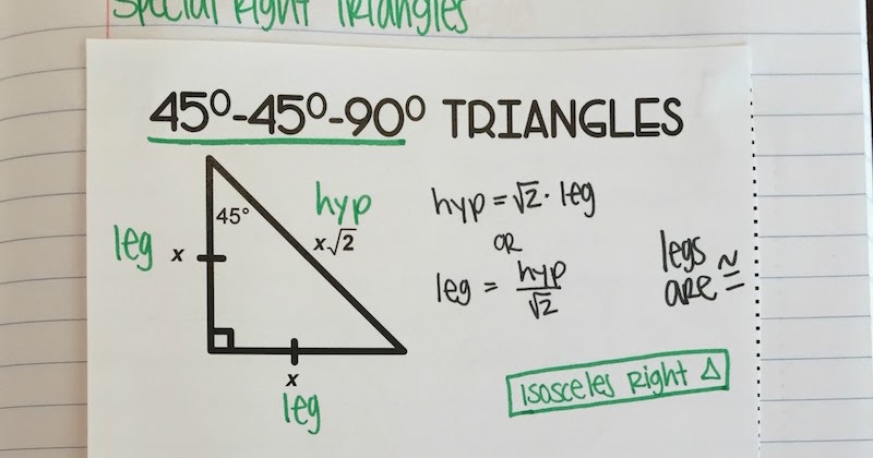Right Triangles Interactive Notebook Pages Mrs. E Right Triangles Interactive Notebook Pages Mrs. E